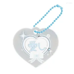 Keychains Acrylic Squid Roll Charm Keychain Lovely Ornament Heart Butterfly Keyring Backpack Handbag Pendant Car Keys Holder Women