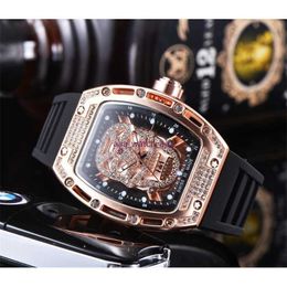 22% OFF watch Watch Top Luxury Quartz Stainless Steel Case 6 Pin Seconds Rubber Band Male Clock Relogio Masculino