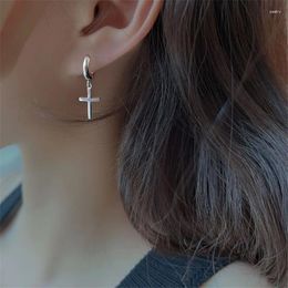 Stud Earrings 925 Silver Needle Cross Earring For Women Girls Party Wedding Punk Jewelry Gifts Eh1192