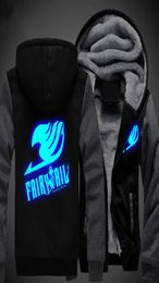 Men Women Anime Fairy Tail Cosplay Luminous Jacket Sweatshirts Thicken Hoodie Coat for u9577710