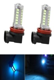 1pcs Car Fog Light H11 H8 H9 Led Bulb 33SMD Front Fog Lamp Ice Blue with Strobe9681704