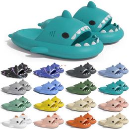 Free Shipping Designer shark slides sandal slipper sliders for men women sandals slide pantoufle mules mens slippers trainers flip flops sandles color42