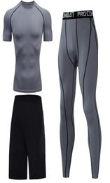 2021 newest Men Compression Running T Shirt Fitness Tight Long Sleeve Sportwear tshirt Training Jogging Shirts Gym Sportswear kit 5595052