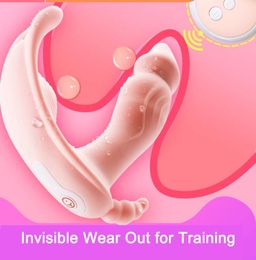 Wearable Butterfly Dildo Vibrator Adult Sex Toys for Women G Spot Clitoris Stimulator Wireless Remote Control Vibrator Panty3 Y199637398