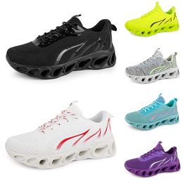 2024 men women running shoes Black White Red Blue Yellow Neon Grey mens trainers sports outdoor athletic sneakers GAI color3