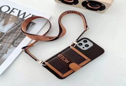 Luxury Leather Phone Case Twill Card Holder Armband For IPhone 13Pro Max 13 14plus 14pro max 11promax 12 12pro Cases fashion walle4921840