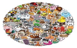 Waterproof sticker 50100 Pcs Kawaii Cute Pets Animal Stickers for Kids Girls Stationary Scrapbooking Skateboard Mixed Random Cart1180600