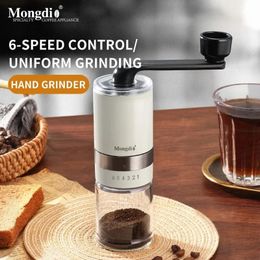 Mongdio Hand Coffee Grinder Small Household Manual 240223