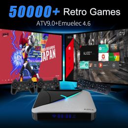 Consoles Retro game console TV Game Box with 50000+ No Repetition Games for MAME/MSX/NES/Gameboy/Sega Saturn/PS1/PSP 4K Output 5G WIFI