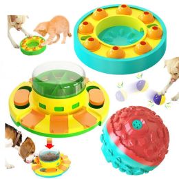 Toys Dog Turntable Interactive Toys Increases Pet IQ Slow Feeder Labrador French Bulldog Swing Training Food Dispenser Pet Products