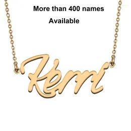 Chains Cursive Initial Letters Name Necklace For Kerri Birthday Party Christmas Year Graduation Wedding Valentine Day Gift