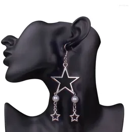 Dangle Earrings Hollow Star Drop Earring Party Ear Pendant Jewellery Gift Long Tassels For Women