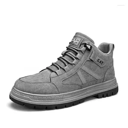 Boots Men's Shoes Autumn High Top Outdoor Cargo Hiking Cycling