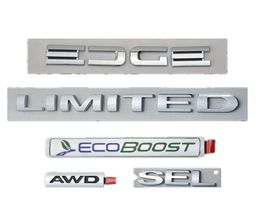 Drop Shipping For EDGE SEL LIMITED ECOBOOST AWD Emblem Logo Rear Trunk Tailgate Name Plate2404762