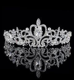 New Cheap Sparkle Beaded Crystals Wedding Crowns Bridal Crystal Tiara Crown Headbands Hair Accessories Party Wedding Bridal Tiara5562760