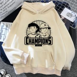 Sweatshirts Captain Tsubasa hoodies women funny anime 90s anime Hood women streetwear sweater