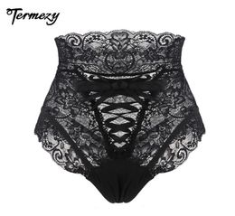 Amazing Sexy Panties Women High Waist Lace Thongs and G Strings Underwear Ladies Hollow Out Underpants Intimates Lingerie9708942