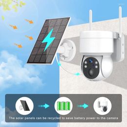 Solar IP Camera WiFi Outdoor 7800 MAh Battery AI PIR Motion 3MP Video Surveillance Wireless Cam Home Security Protection PTZ