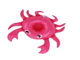 Inflatable Crab Cup Holder Pool party Decoration water fun toys enjoy swimming Berverage Float Cup Boat PVC Material2259554