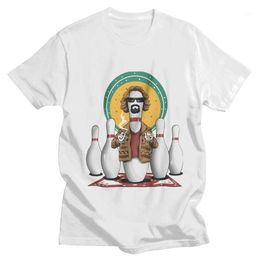 Men039s TShirts The Big Lebowski TShirt Fashion Funny Dude Abides Tshirt Short Sleeve Unique T Shirts Cotton Tee Tops Gift5868266