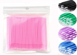 Whole Disposable MicroBrush Eyelashes Extension Individual Lash Removing Swab Micro Brush For Eyelash Tools2371397