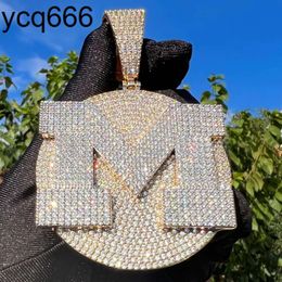 Custom Hiphop Jewellery 925 Sterling Silver Hand Setting Custom Iced Out Pass Diamond Tester VVS Moissanite Pendant