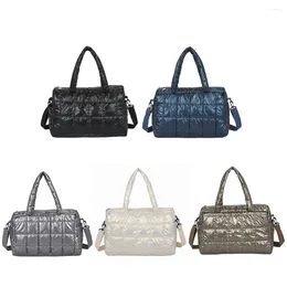 Duffel Bags Women Top-Handle Pure Color Nylon Crossbody Bag Casual Ladies Large Capacity Shoulder For Shopping Travel