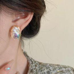 Dangle Earrings Butterfly French Irregular Pearl Flower Sweet Korean Fashion Cute Statement Jewelry For Women Girls