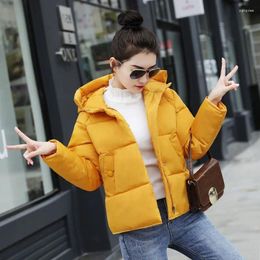 Women's Trench Coats 2024 Cotton Coat Women Short Down Loose Bread Student Jacket Winter Thickened