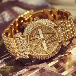 Women's Watches Luxury Diamond Women Watches Fashion Stainless Steel Bracelet Wrist Watch Women Design Quartz Watch Clock rel200i