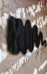 10pcslot Real HD Transparent 4X4 Laces Virgin Brazilian Human Hair Swiss Invisiable Lace Closure 1B Nautral Black 130 Density Sm7269426