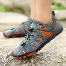 Men Aqua Shoes Barefoot Five Fingers Water Swimming Shoes Woman Breathable Hiking Wading Shoes Beach Outdoor Upstream Sneakers 240226