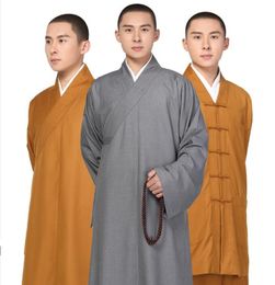 Men039s Tracksuits Special Tachi Jacket pants suit monk Long robe Standard arhat Clothing Shaolin Buddhist Monk Robes Kung Fu G6015782