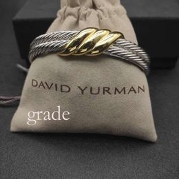 DY Designer David Yurma Bangle Yurma X 10Mm Bracelet For Women DY High Quality Station Cable Cross Collection Vintage Ethnic Loop Hoop Punk Jewellery Band Luxury 543