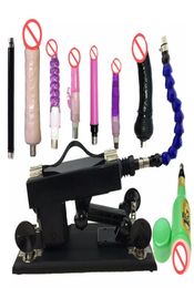 Automatic Sex Machine Gun Set with Huge Big Dildo and Vagina Cup Attachments Adjustable Speed Pumping Gun Sex Toys for Women3322078