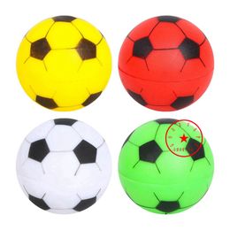 Latest Colorful Football Style Plastic Smoking Portable Dry Herb Tobacco Grind Spice Miller Grinder Crusher Grinding Chopped Muller Cigarette Pipes Holder DHL