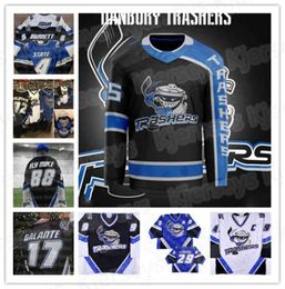 Danbury Thrashers Mike Bayrack Scott Stirling Brent Gretzky Hockey Jersey 17 GALANTE 32 Luke Sellars Embroidery Stitched Customize7815987