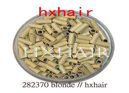 20000pcs 28mm Copper Tube Micro Rings Links Beads Black DBrown Brown LBrown Blonde7135295