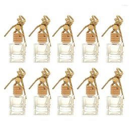 Bottles 10Pcs Car Hanging Glass Bottle Empty Refillable Diffuser Air Fresher Fragrance Pendant Ornament