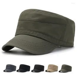 Berets Hat Military Caps Men Spring Summer Outdoor Army Flat Cap Quick-Drying Sunshade Sun Trucker Snapback Baseball Visors