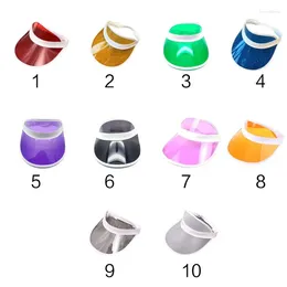 Berets Baseball Candy Color Sunscreen Outdoor Sports Frosted Plastic For Sun Visor