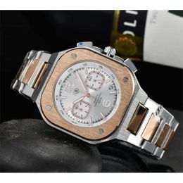 20% OFF watch Watch New Bell Ross Global Limited Edition Stainless Steel Business Chronograph Luxury Date Casual Quartz Mens