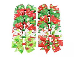 3 inches Baby Girls Hair Bow Grosgrain Ribbon Santa Christmas Boutique Hair Clips For Kids Babies Children Toddlers2558701