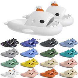 Free Shipping Designer shark slides sandal slipper sliders for men women sandals slide pantoufle mules mens slippers trainers flip flops sandles color47