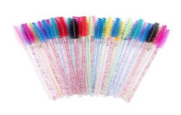 Makeup Brushes 150pcs Est Crystal 3D Eyelash Mascara Wands Clear Lash Spoolies Whole Disposable EyeLashes Micro Applicators1934686