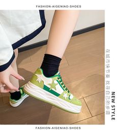 Women Running Shoes Comfort Low Black Green Brown Multi Shoes Womens Trainers Sports Sneakers Size 36-40 GAI