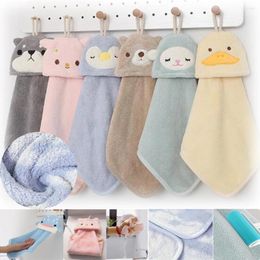 Towel Ultra-Absorbent Soft Bathing Hanging Coral Velvet Kids Shower Hand Microfiber Kitchen Supplies Cleaning Cloth