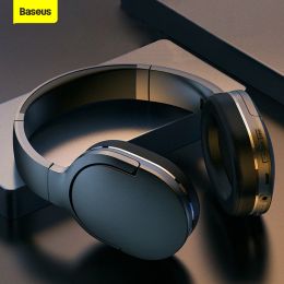 Headphones Baseus D02 Pro Wireless Bluetooth Headphone Foldable Wireless Earphones For Music Bluetooth 5.0 Over the Ear Headset Headphones