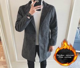 Nice Autumn Japanese Snowflake Trench Men Large Size 5XL Slim Jacket Men Long Coat Coat With Cotton Trench Coats6196787