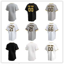 Custom Pittsburgh Jersey Pirates 21 Roberto Clemente 8 Willie Stargell 66 Jarlin Garcia 3 Ji Hwan Bae 51 David Bednar 14 Rodolfo Castro 91 Ji Man Choi